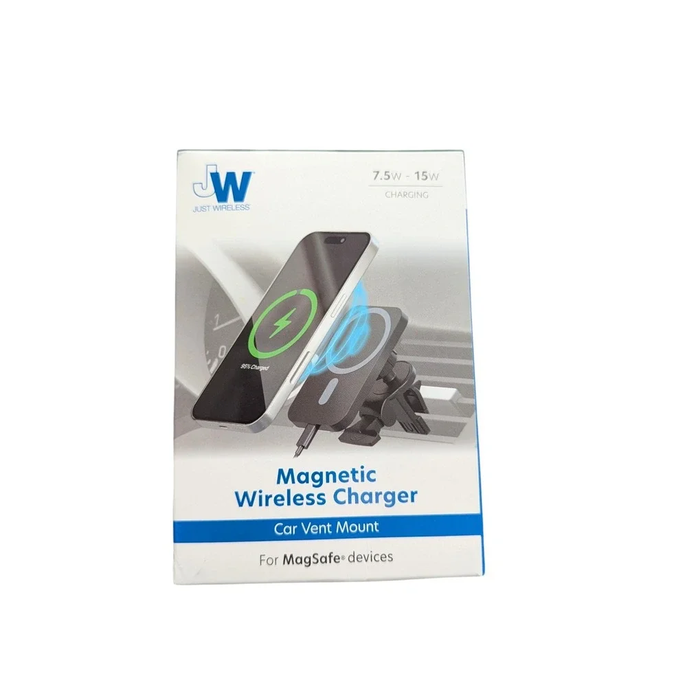 R7O Just Wireless‎ 7.5W - 15W Magnetic Wireless Charger Car Vent Mount